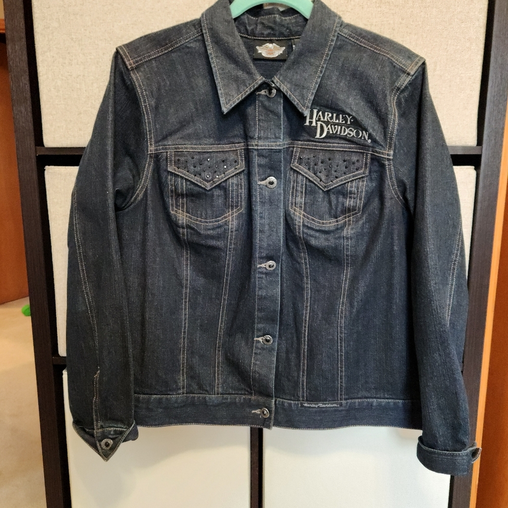 Harley Davidson Jean Jacket 16 W